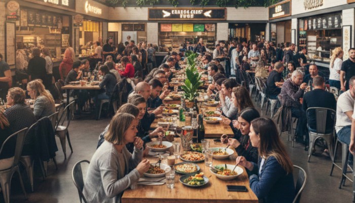 В Петербурге откроется панорамный фуд-холл. В АКИТ предложили ввести единые правила для работы курьеров. Новости за 10 декабря